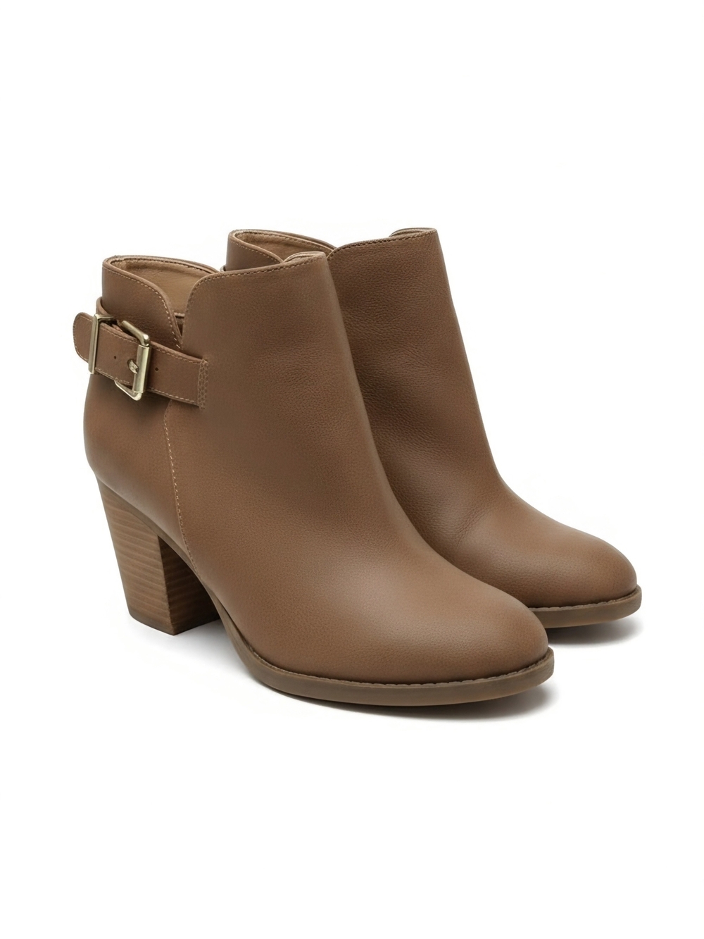 Express Women’s Tan Ankle Booties with Buckle Size 8